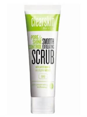 Отшелушивающий скраб для лица с экстрактами гамамелиса и эвкалипта «Уменьшение пор и блеска», 75 мл